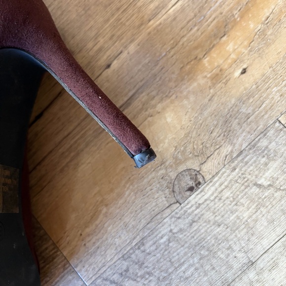 Fashion Nova Brown Faux Fur Pom Pom Heeled Boots - Picture 8 of 12